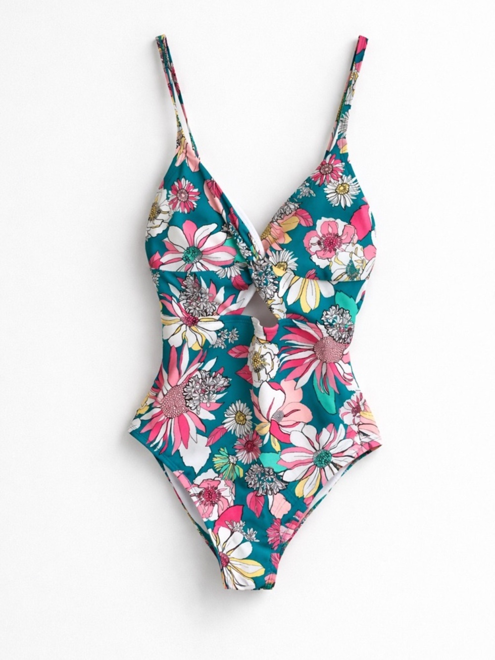 Christina Blue Floral Swimsuit